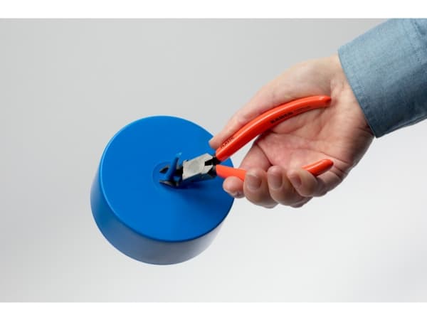 Bahco Sideavbiter vinklet 45°, for bearbeiding av plastdeler, Diagonal tang, 1,5 cm, 2,1 cm, 1,1 cm, Kull stål, PVC, Oransje