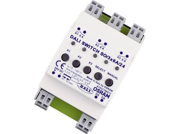 Osram DALI SWITCH SO, 0 - 45 °C, 54 mm, 96 mm, 62 mm, 169,53 g