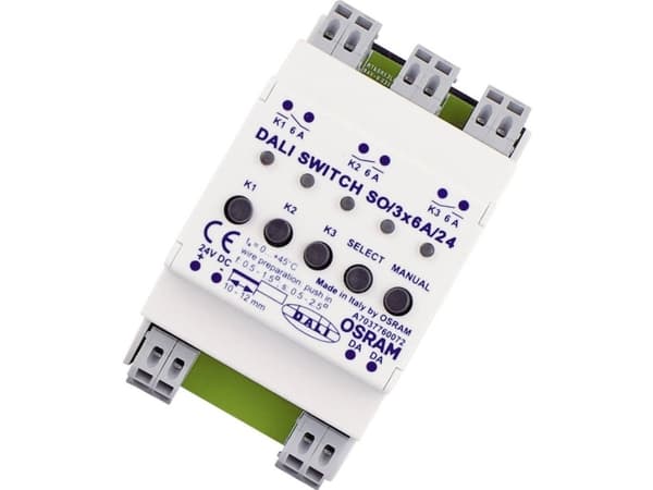 Osram DALI SWITCH SO, 0 - 45 °C, 54 mm, 96 mm, 62 mm, 169,53 g