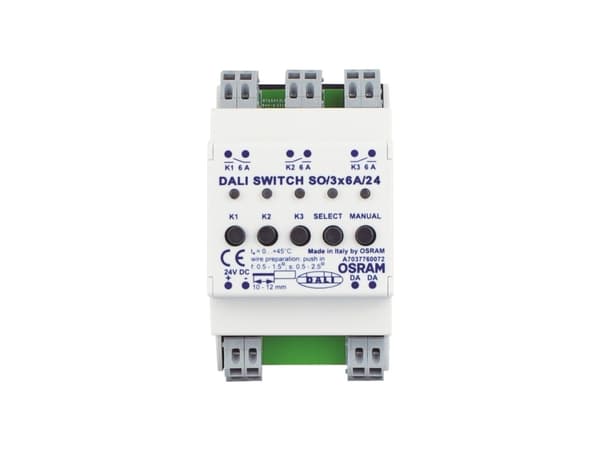 Osram DALI SWITCH SO, 0 - 45 °C, 54 mm, 96 mm, 62 mm, 169,53 g