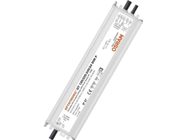 Osram OT 120/220...240/24 DIM, Strømforsyning till belysning, Grå, Metall, IP67, Strøm, 220-240 V