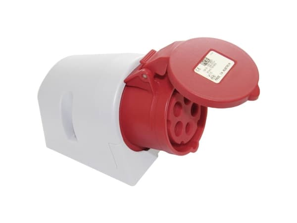 REV 0510620555, 3P+N+PE, Harmaa, Punainen, IP44, 400 V, 32 A