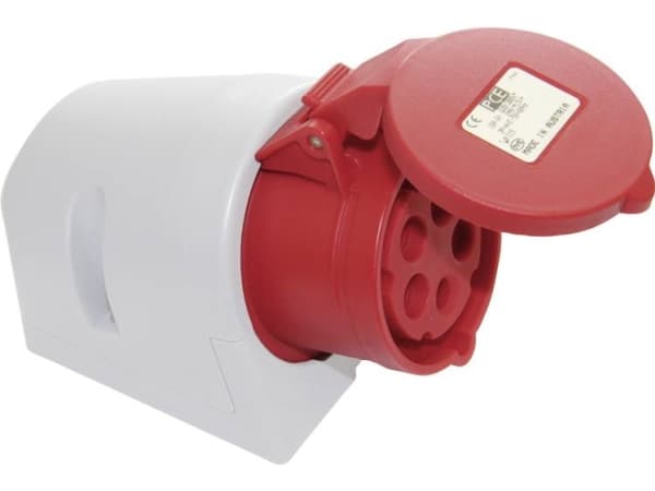 REV 0510620555, 3P+N+PE, Harmaa, Punainen, IP44, 400 V, 32 A