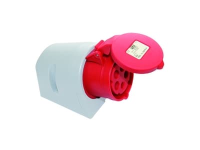REV 0510620555, 3P+N+PE, Harmaa, Punainen, IP44, 400 V, 32 A Harmaa, Punainen