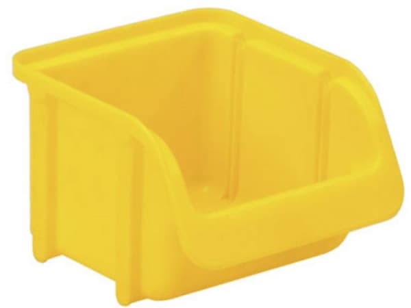 Hünersdorff 671200 Opbevaringskasser (B x H x T) 115 x 100 x 75 mm Gul 1 stk