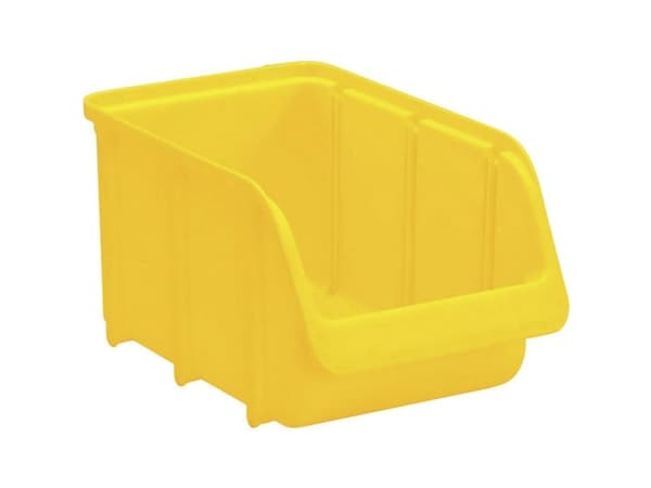 Hünersdorff 673200 Förvaringslåda (B x H x D) 240 x 145 x 125 mm Gul 1 st