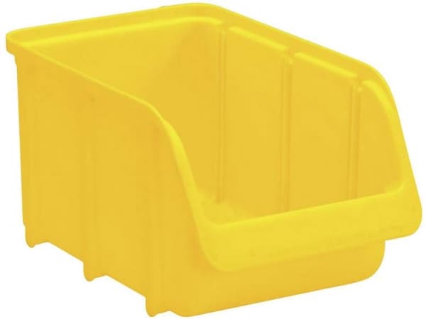 Hünersdorff 673200 Opbevaringskasser (B x H x T) 240 x 145 x 125 mm Gul 1 stk