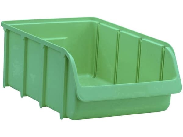 Hünersdorff 675400 Opbevaringskasser (B x H x T) 495 x 315 x 185 mm Grøn 1 stk