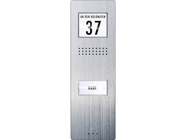 m-e modern-electronics dør intercom system kablet utendørs enhet ADV 210 1 familiehus rustfritt stål (ADV 210)