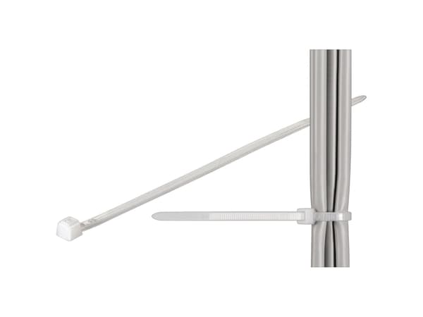 Strips, 4,8 x 200 mm, transparent, pakke a 100 stk.