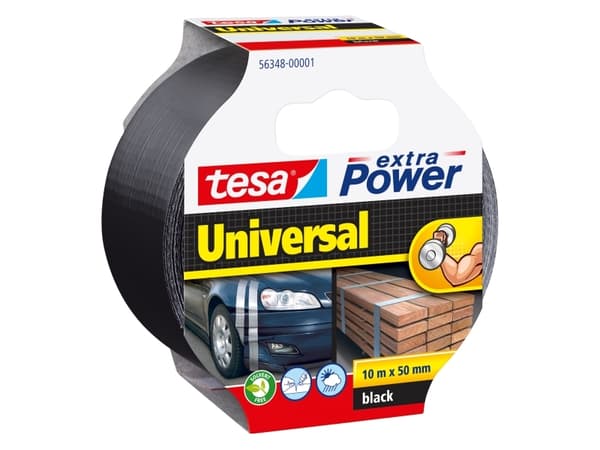TESA 56348-00001-15, Black, Packaging, Repairing, Rough, Smooth, 10 m, 50 mm, 1 pc(s)