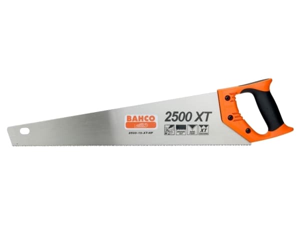 Bahco 2500-22-XT-HP, Ryggsåg, Plast, Trä, Svart, Orange, Rostfritt stål, Svart, Röd, 1 styck, 55 cm
