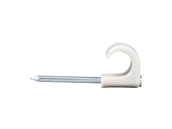 Schneider Electric 2041274 Sømclips 2041274 Bundt-Ø-område 8 til 12 mm Uv-stabiliseret, halogenfrit Lysegrå 100 stk