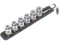 Miniatyrbild 3 av 5: Wera 05003995001, Socket set, 1/2", Metrisk, 6 huvuden, 10,13,15,16,17,19 mm