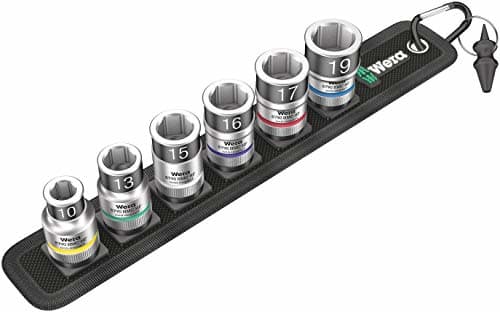 Wera 05003995001, Socket set, 1/2", Metrisk, 6 huvuden, 10,13,15,16,17,19 mm