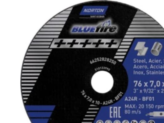 Hankauspyörä 76x7,0x10mm - Norton bluefire A24R karkeisiin töihin