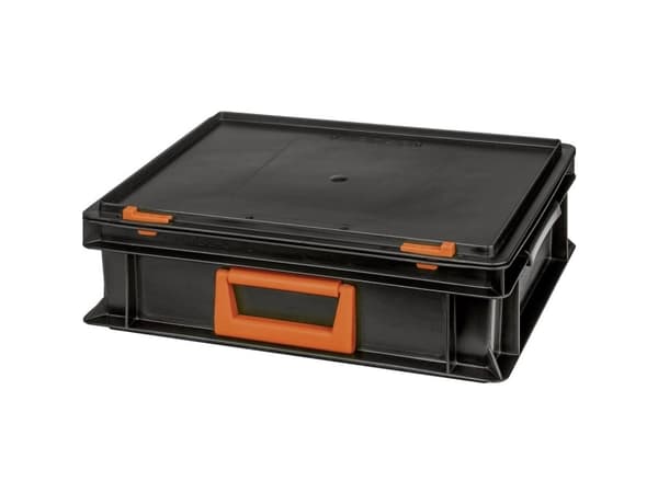 Alutec 139210110188 Magnus PC 10 Plasticbokse (B x H x T) 400 x 133 x 300 mm Sort, Orange 1 stk