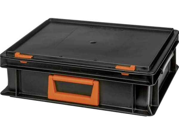 Alutec 139210110188 Magnus PC 10 Plasticbokse (B x H x T) 400 x 133 x 300 mm Sort, Orange 1 stk
