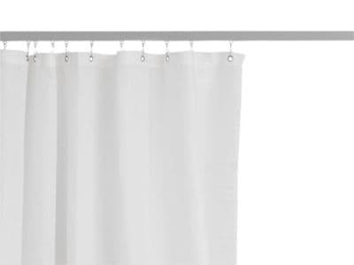 P5001 Skinne 180cm komp. Hv - Profil5001 Flad skinne 15x33mm. 180cm lige, kompl. Hv.