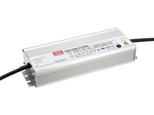 MEAN WELL HLG-320H-C700B, 320 W, IP20, 90 - 305 V, 0,7 A, 428 V, 90 mm