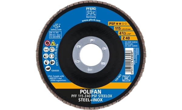 PFERD 67664115, 11,5 cm, 13300 RPM, 40 g, 10 styck