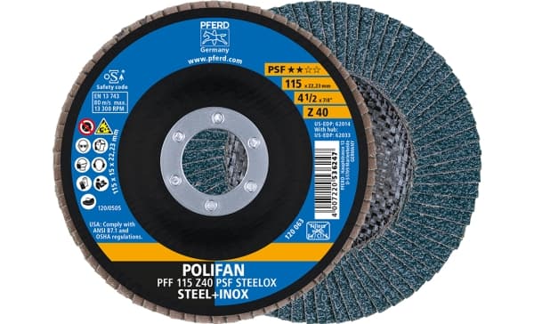 PFERD 67664115, 11,5 cm, 13300 RPM, 40 g, 10 styck