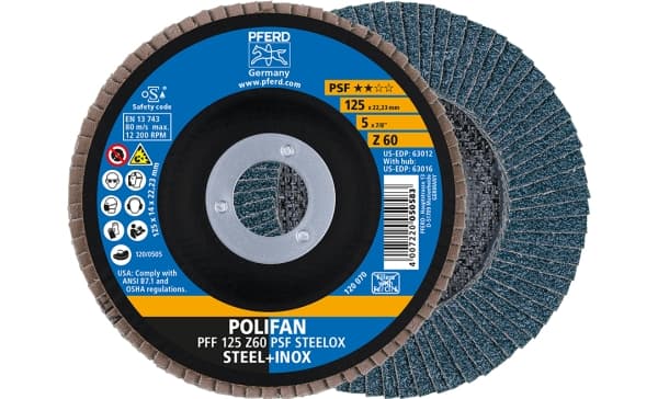 PFERD 67666125, 12,5 cm, 12200 RPM, 60 g, 10 kpl