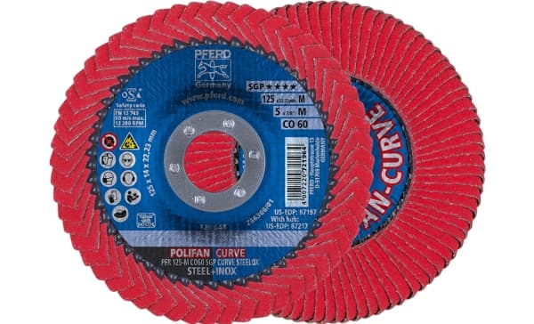 PFERD 67689056, 2,22 cm, 12,5 cm, 12200 kierrosta minuutissa, 60 g, 10 kpl