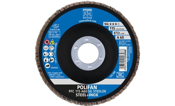 PFERD 67746115, 2,22 cm, 11,5 cm, 13300 RPM, 60 g, 10 styck