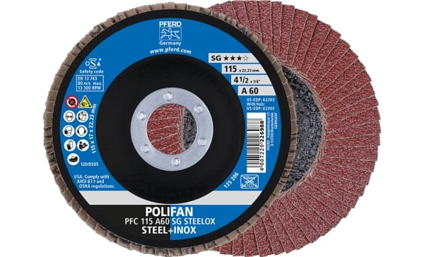 PFERD 67746115, 2,22 cm, 11,5 cm, 13300 kierrosta minuutissa, 60 g, 10 kpl