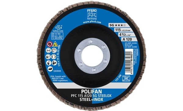 PFERD 67749115, 2,22 cm, 11,5 cm, 13300 RPM, 120 g, 10 stykker