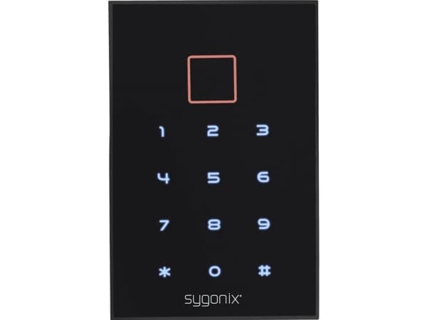 Sygonix SY-3435062 Pinta-asennettava koodilukko 12 V/DC IP66, valaistu näppäimistö, kosketusnäytöllä varustettuna