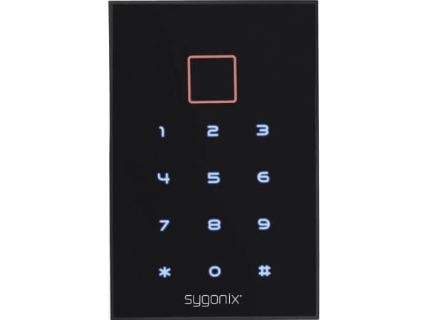 Sygonix SY-3435062 Kodelås Overflademontage 12 V/DC IP66 med belyst tastatur, med berøringsskærm