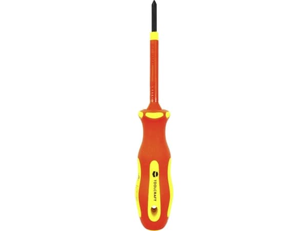 TOOLCRAFT PH0 TO-5345748 VDE, Elektronik och finmekanik, Verkstad Stjärnskruvmejsel PH 0 Bladlängd: 60 mm