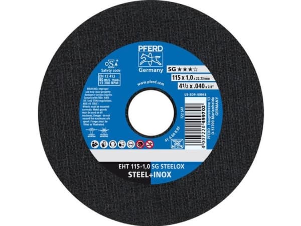 PFERD 61340412, 11,5 cm, 1 mm, 13300 RPM, 25 styck
