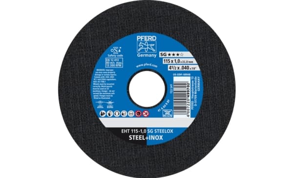 PFERD 61340412, 11,5 cm, 1 mm, 13300 RPM, 25 styck