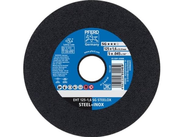 PFERD EHT 125-1,6 SG STEELOX kulmahiomakoneen tarvikkeet (61341122)