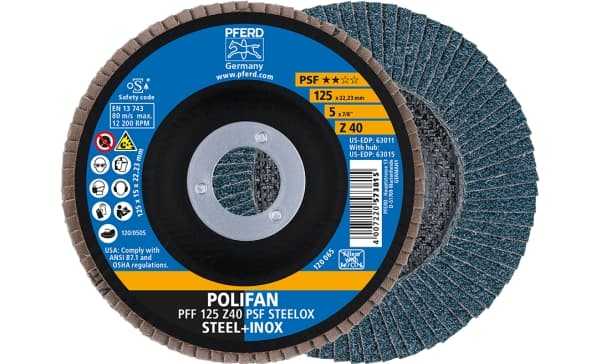 PFERD 67664125, 12,5 cm, 12200 RPM, 40 g, 10 kpl