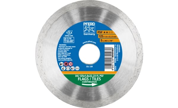 PFERD 68000012, 2,22 cm, 1,6 mm, 12200 RPM, Tyskland, 140 g, 155 mm