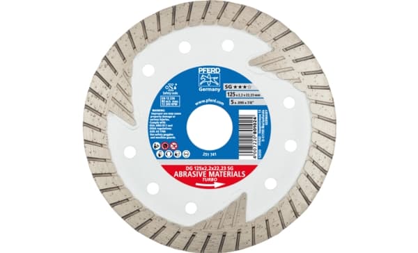 PFERD DG 125 x 2,2 x 22,23 SG - PFERD - 2,22 cm - 12200 rpm - 1 kpl (68000022)