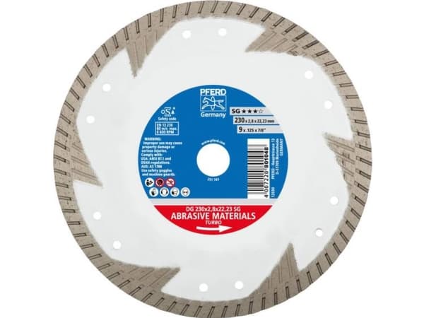 PFERD 68000024, 2,22 cm, 2,8 mm, 6600 RPM, Saksa, 710 g, 262 mm