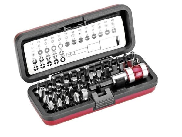 Cimco 113158, Støpselsett, 1/4", Metrisk, 4,4.5,5,5.5,6,7 mm, T10, T15, T20, T25, T27, T30, T40, PH1, PH2, PH3, PZ1, PZ2, PZ3