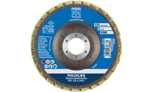 PFERD 44694113, 12200 RPM, 12,5 cm, 18 mm, 240 g, 5 stykker