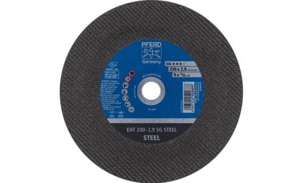 PFERD 61328322, 2,22 cm, 23 cm, 2,9 mm, 6600 RPM, 25 kpl
