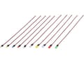 Pikkukuva 1 / 2: TRU COMPONENTS TC-6649288 LED-valikoima Keltainen, Sininen, Punainen, Standardi vihreä (silkkimatto), Valkoinen neliöalusta