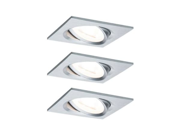Paulmann Nova, 3 lampor, LED, 2700 K, 650 LM, IP23, Gjuten aluminium