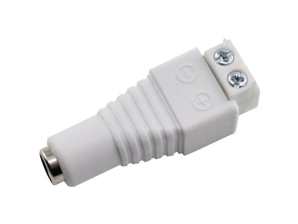 TRU COMPONENTS DC14-F-WT Lågspänningskontakt Anslutning, rak 5,5 mm 2,1 mm 1 st