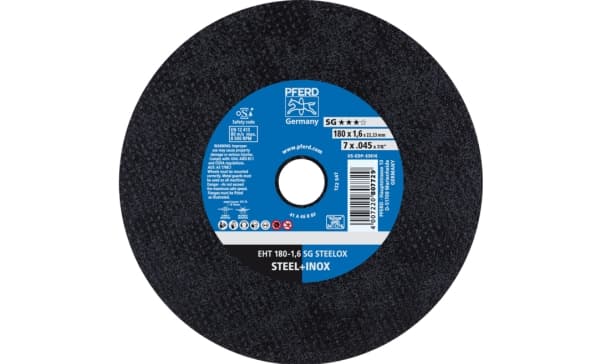PFERD 61326410, 18 cm, 1,6 mm, 8500 RPM, 25 stykker