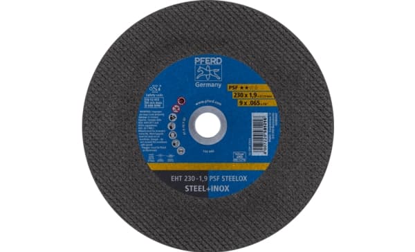 PFERD EHT 230-1,9 PSF STEELOX, Terästä, Ruostumaton teräs, PFERD, 23 cm, 6600 RPM, 25 kpl
