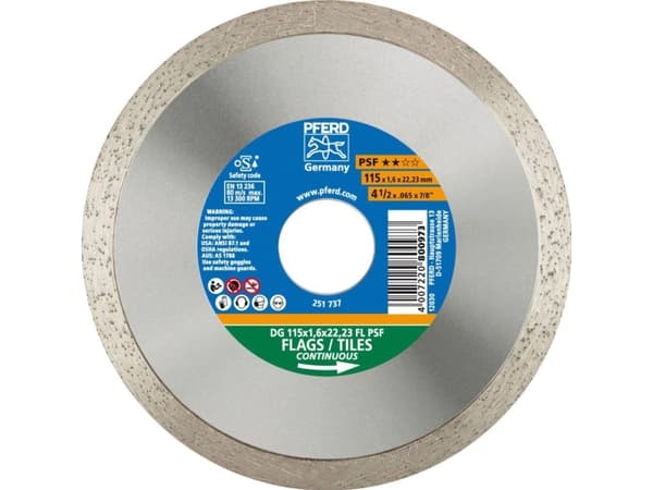 PFERD 68000011, 2,22 cm, 1,6 mm, 13300 RPM, Tyskland, 122 g, 145 mm